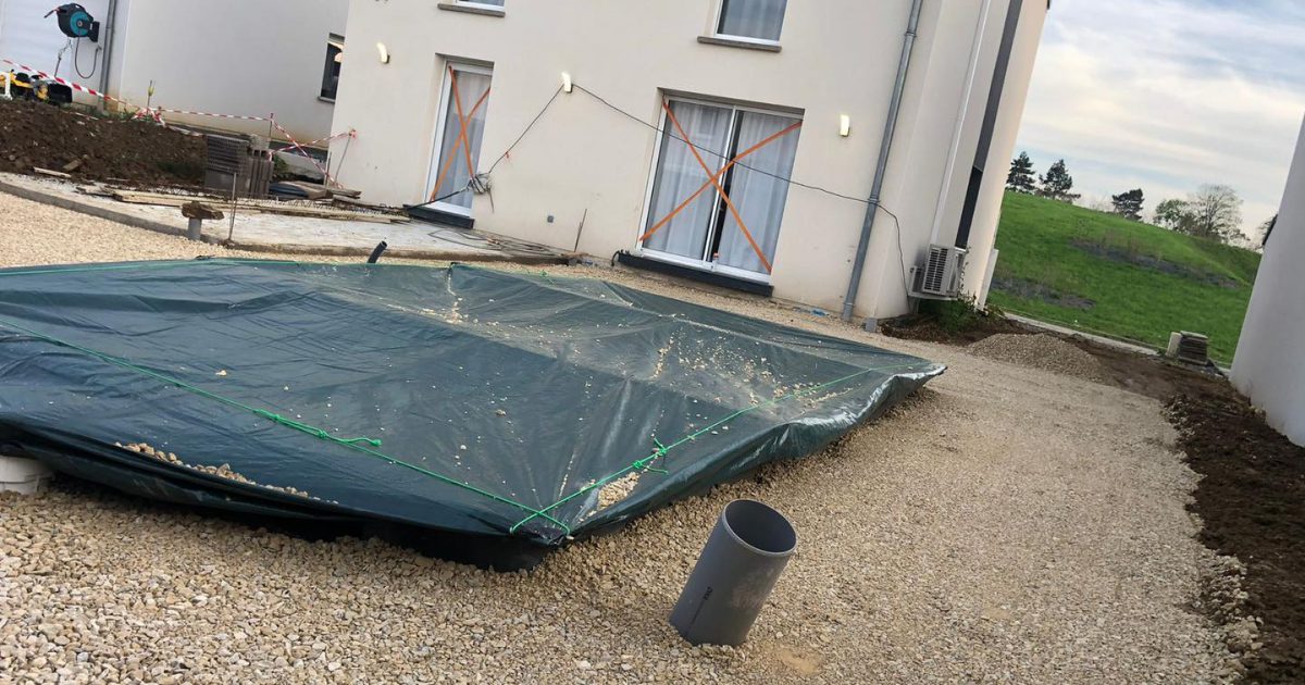 Création d’un accès camion pour un pisciniste
